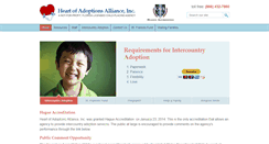 Desktop Screenshot of heartofadoptionsalliance.com
